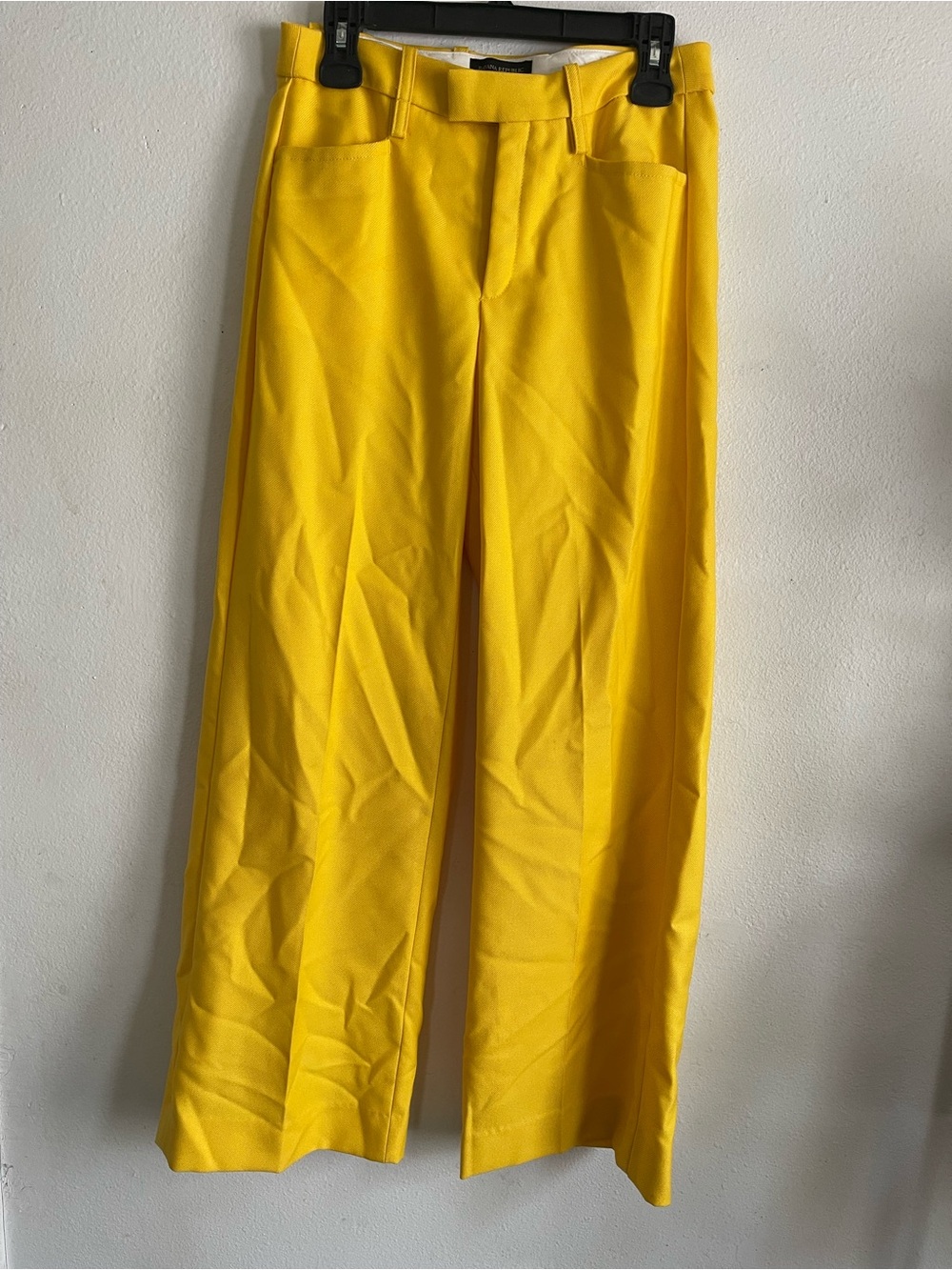 Banana Republic Wide-Leg Dress Pants in Bright Yellow